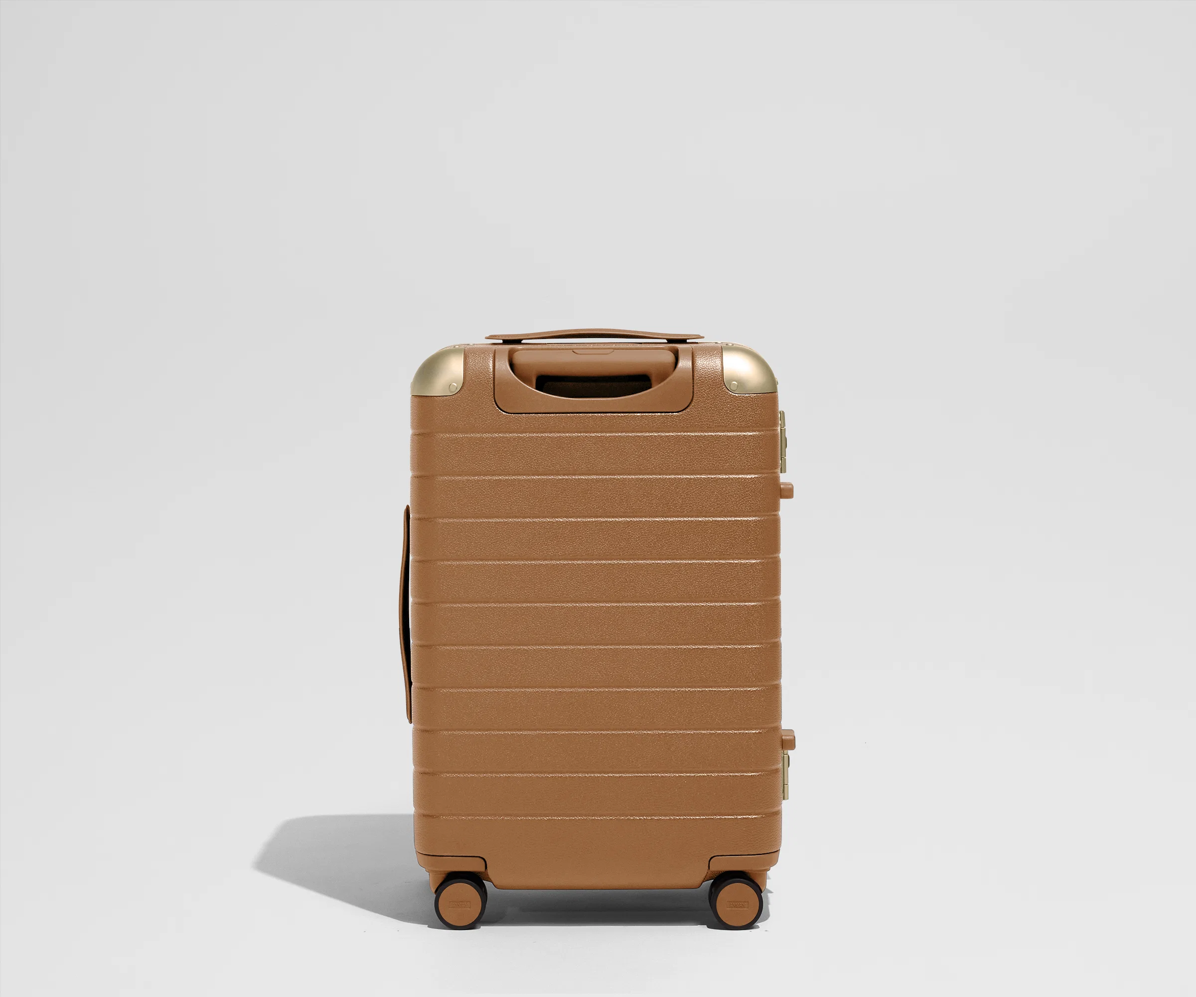 The Aluminum Edge Bigger Carry-On in Cognac Brown - Image 7