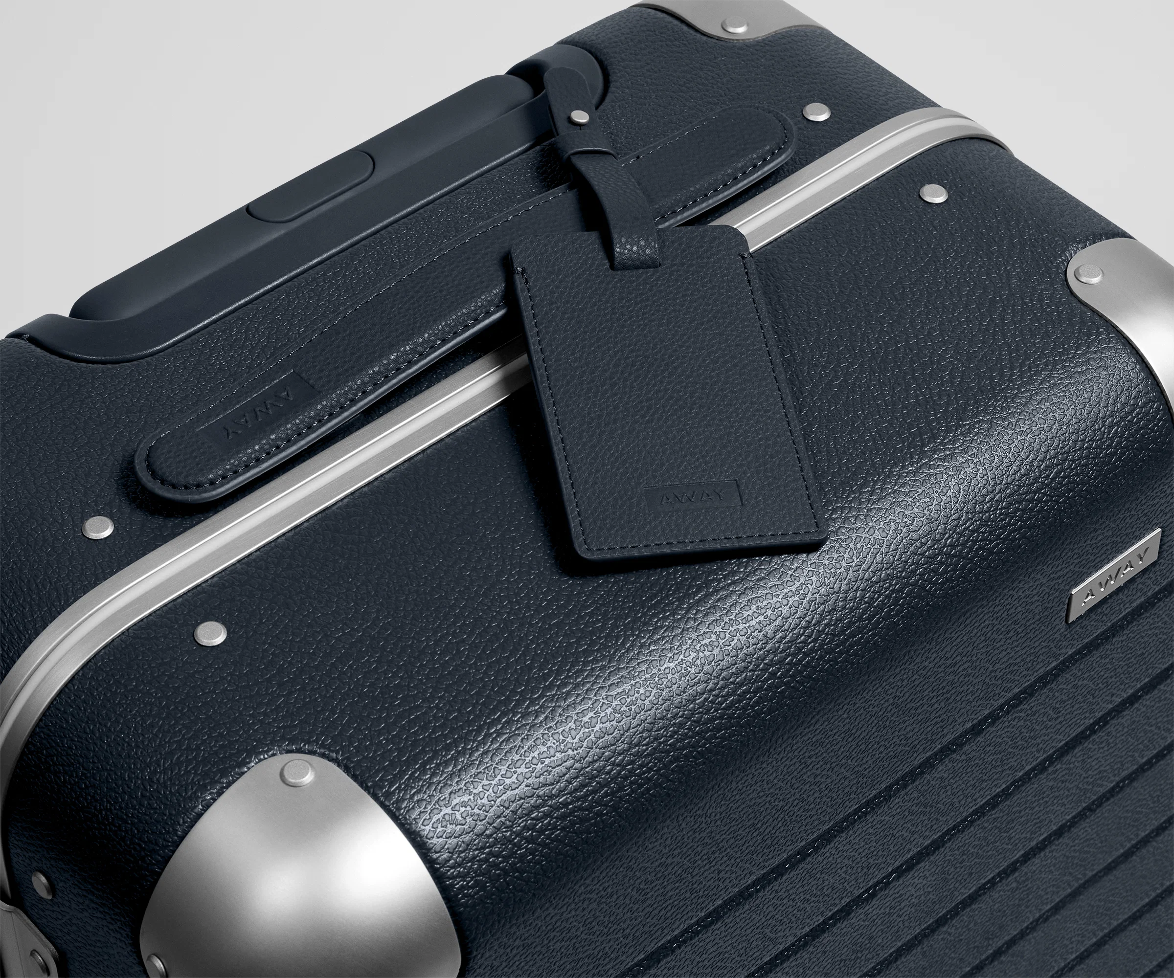 The Aluminum Edge Bigger Carry-On in Navy Blue - Image 7