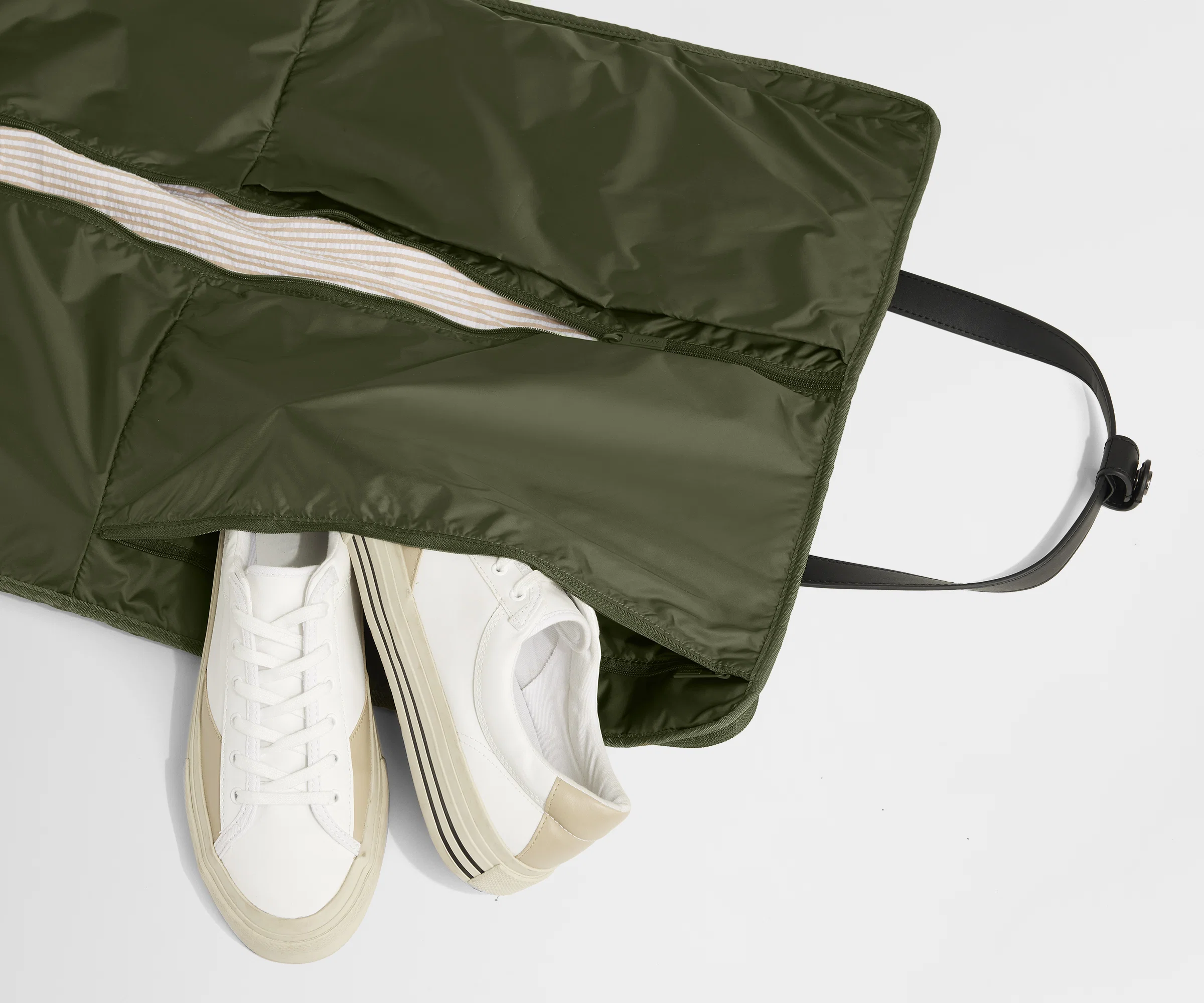 Garment Duffle in Olive Green - Image 4