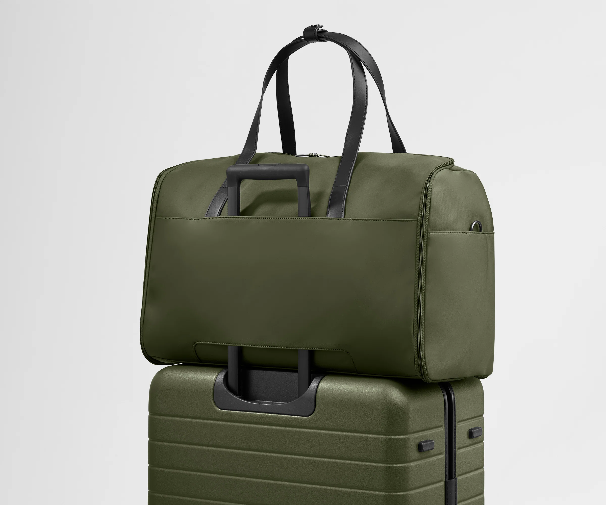 Garment Duffle in Olive Green - Image 9