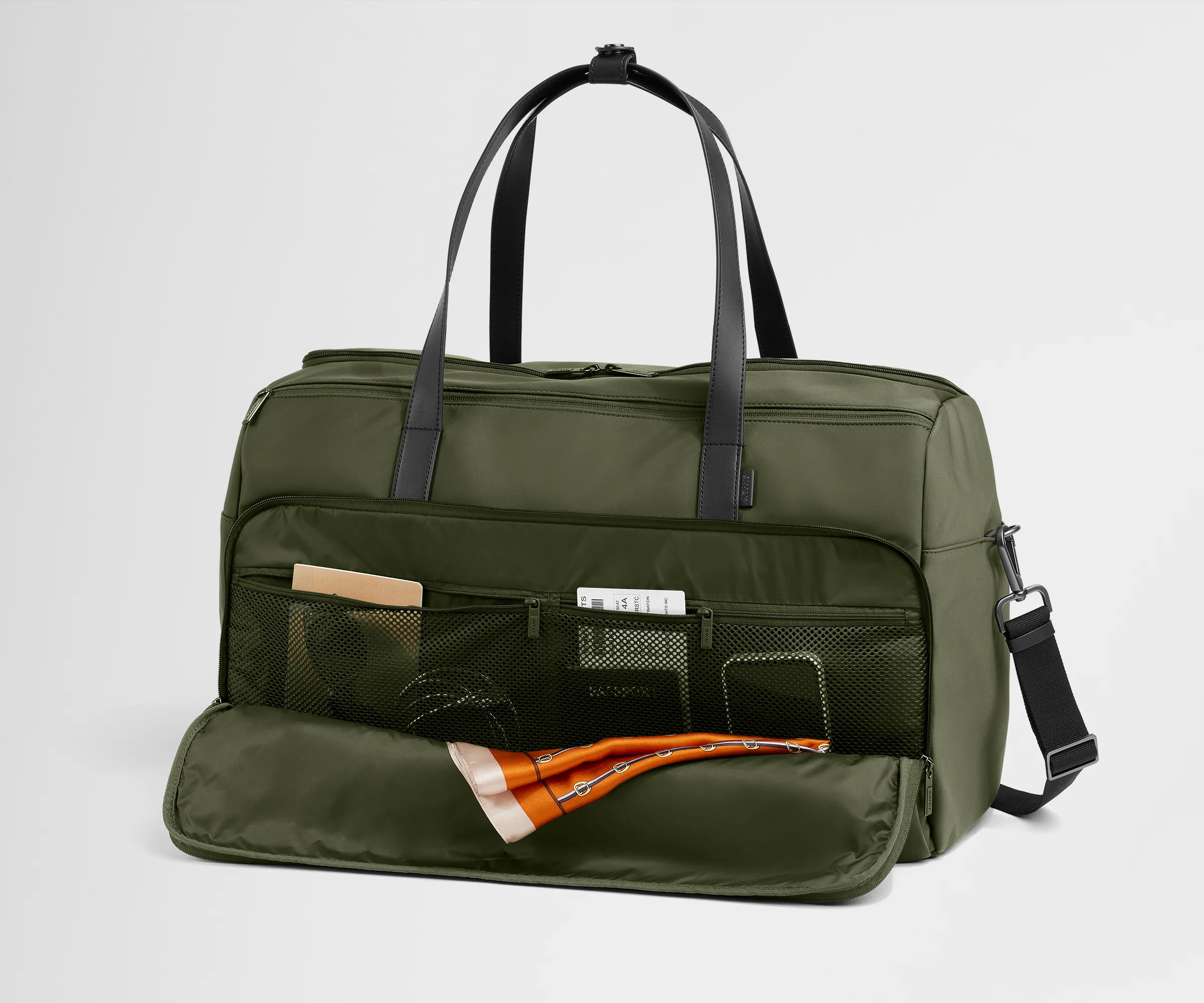 Garment Duffle in Olive Green - Image 6
