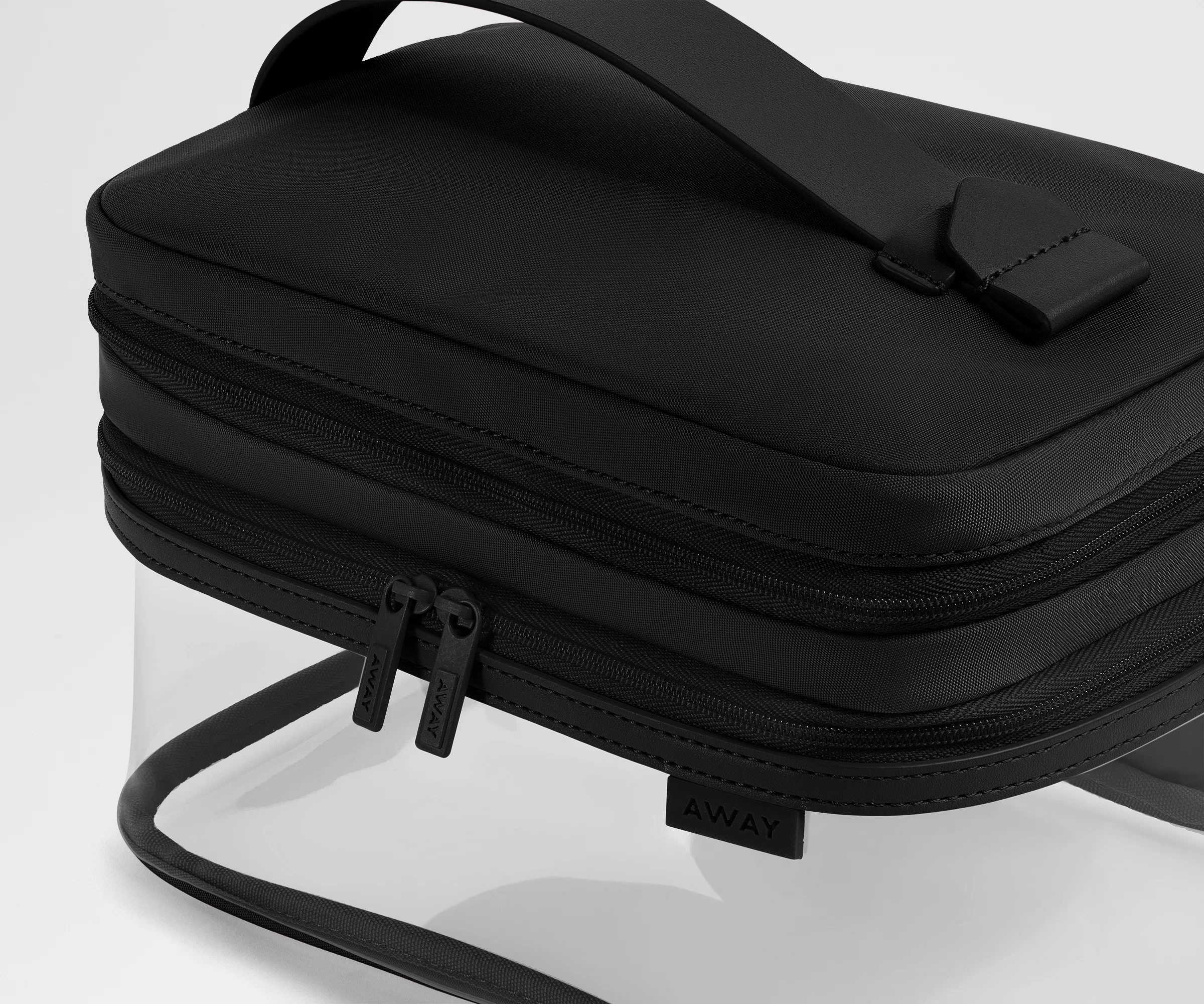 Clear Cosmetic Case in Jet Black - Image 4
