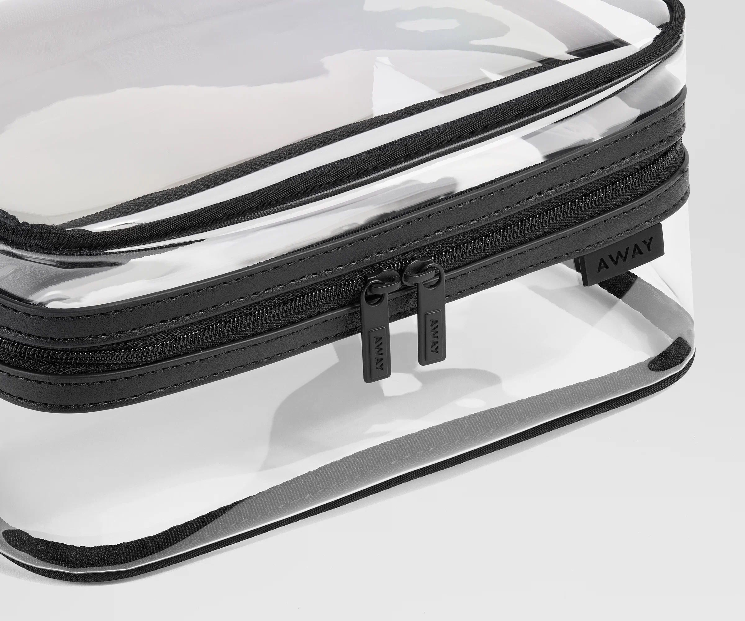 Clear Toiletry Bag in Jet Black - Image 3