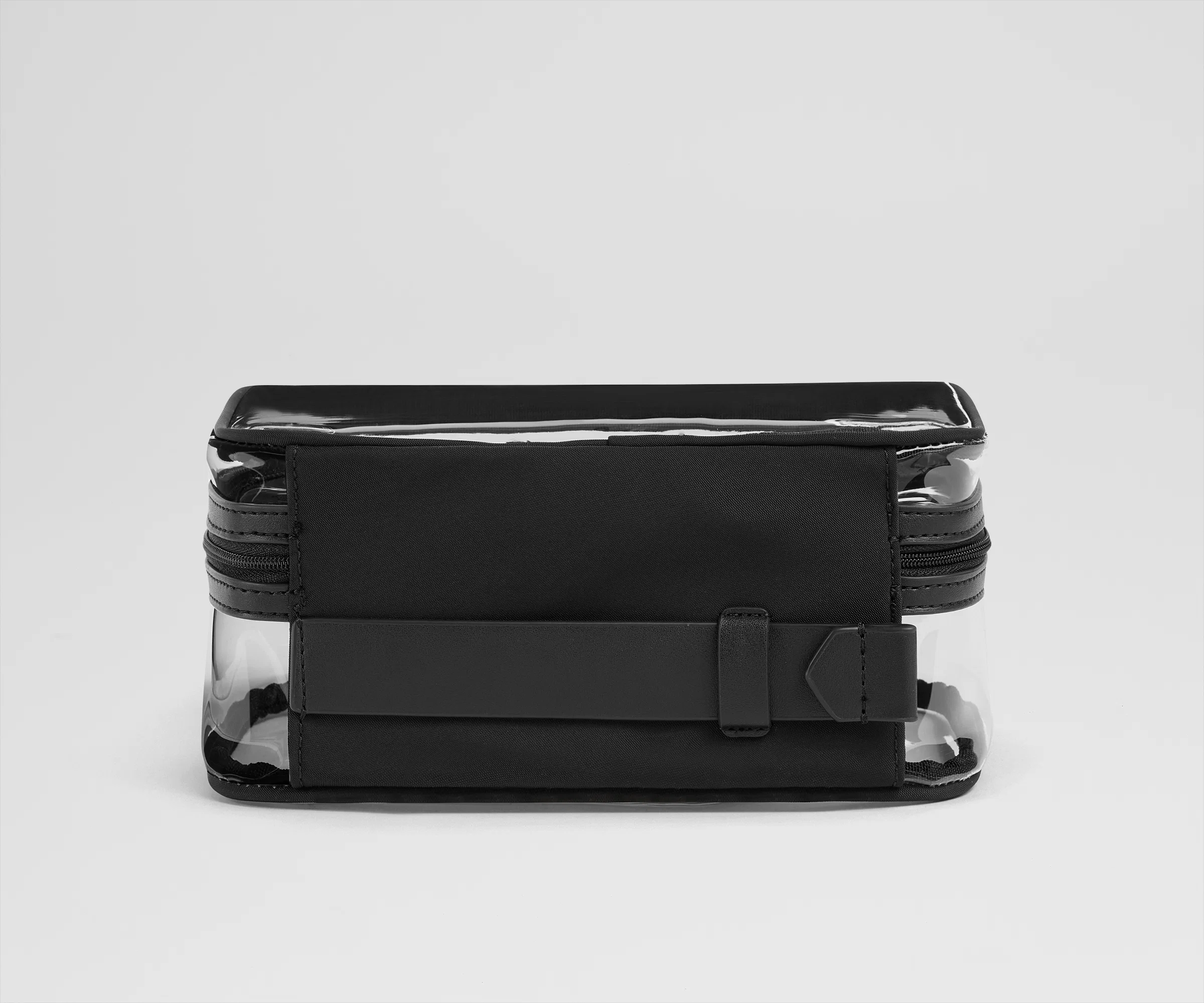 Clear Toiletry Bag in Jet Black - Image 4