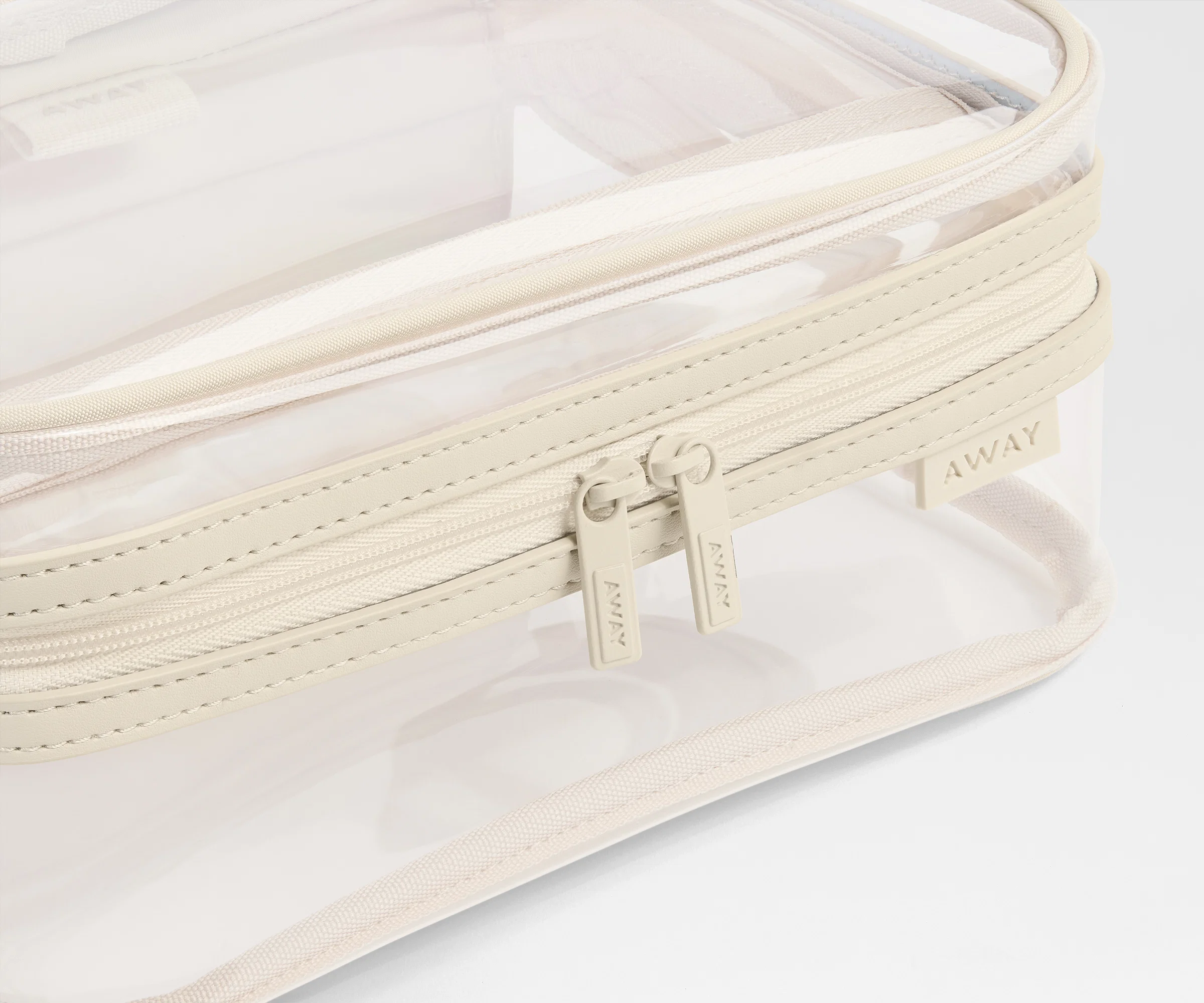 Clear Toiletry Bag in Salt White - Image 3
