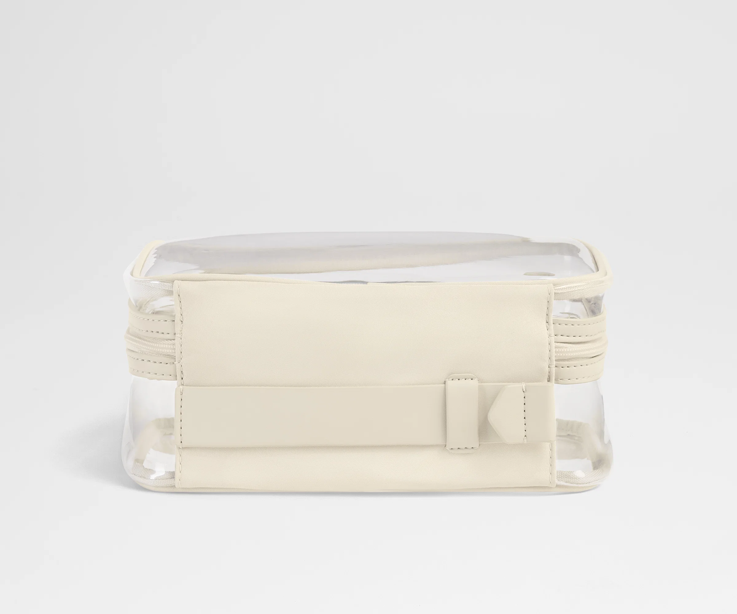 Clear Toiletry Bag in Salt White - Image 4