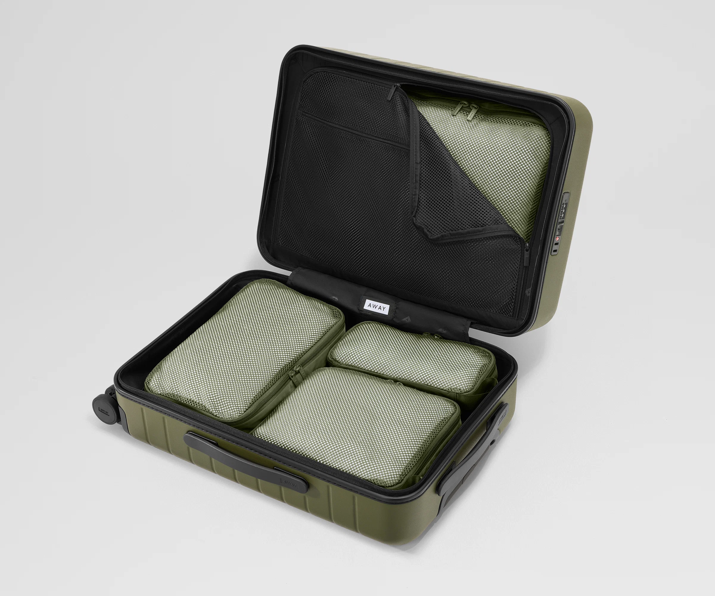Compression Packing Cubes in Olive Green - Image 5