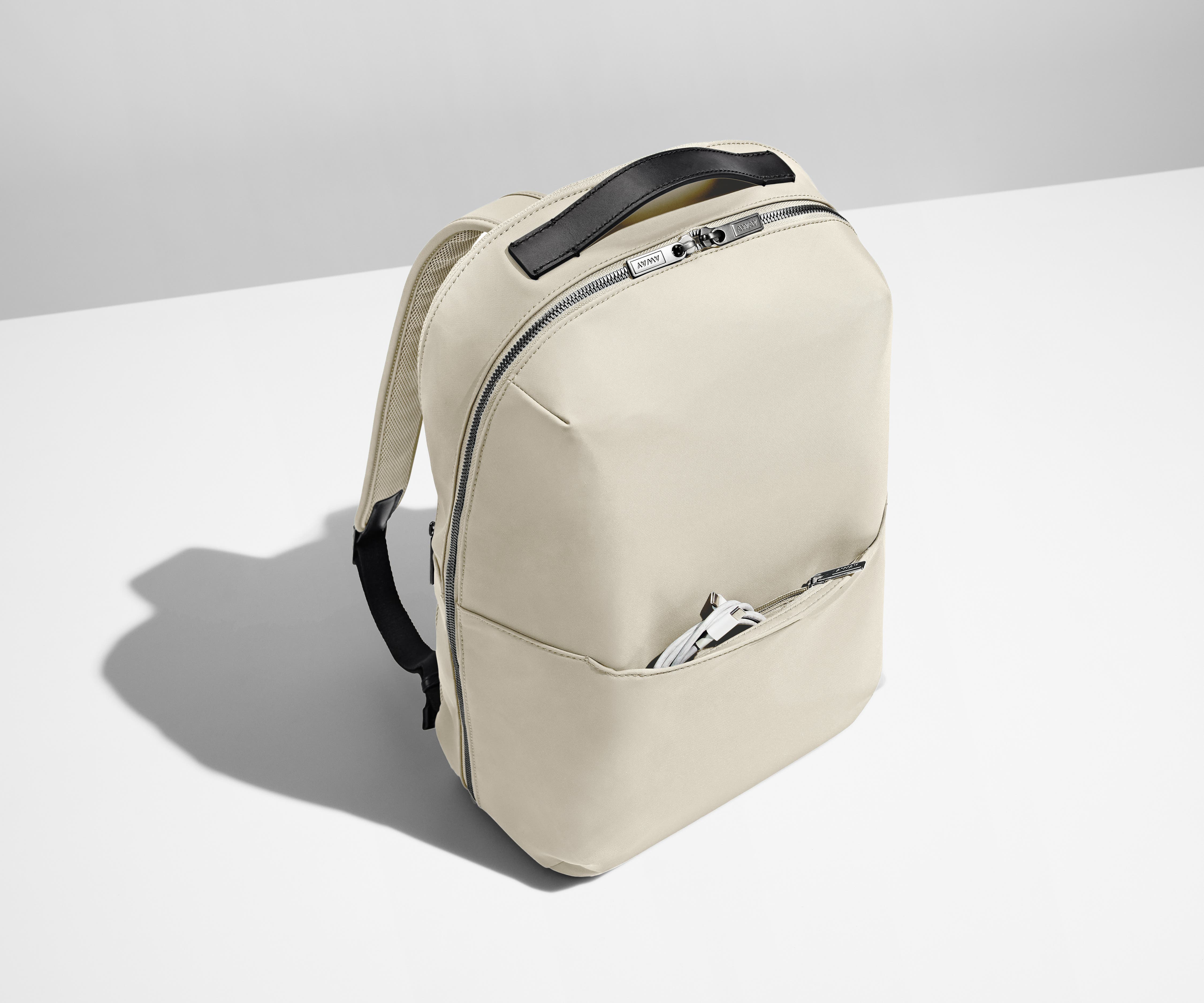 The Everywhere Zip Backpack in Salt White - Image 4