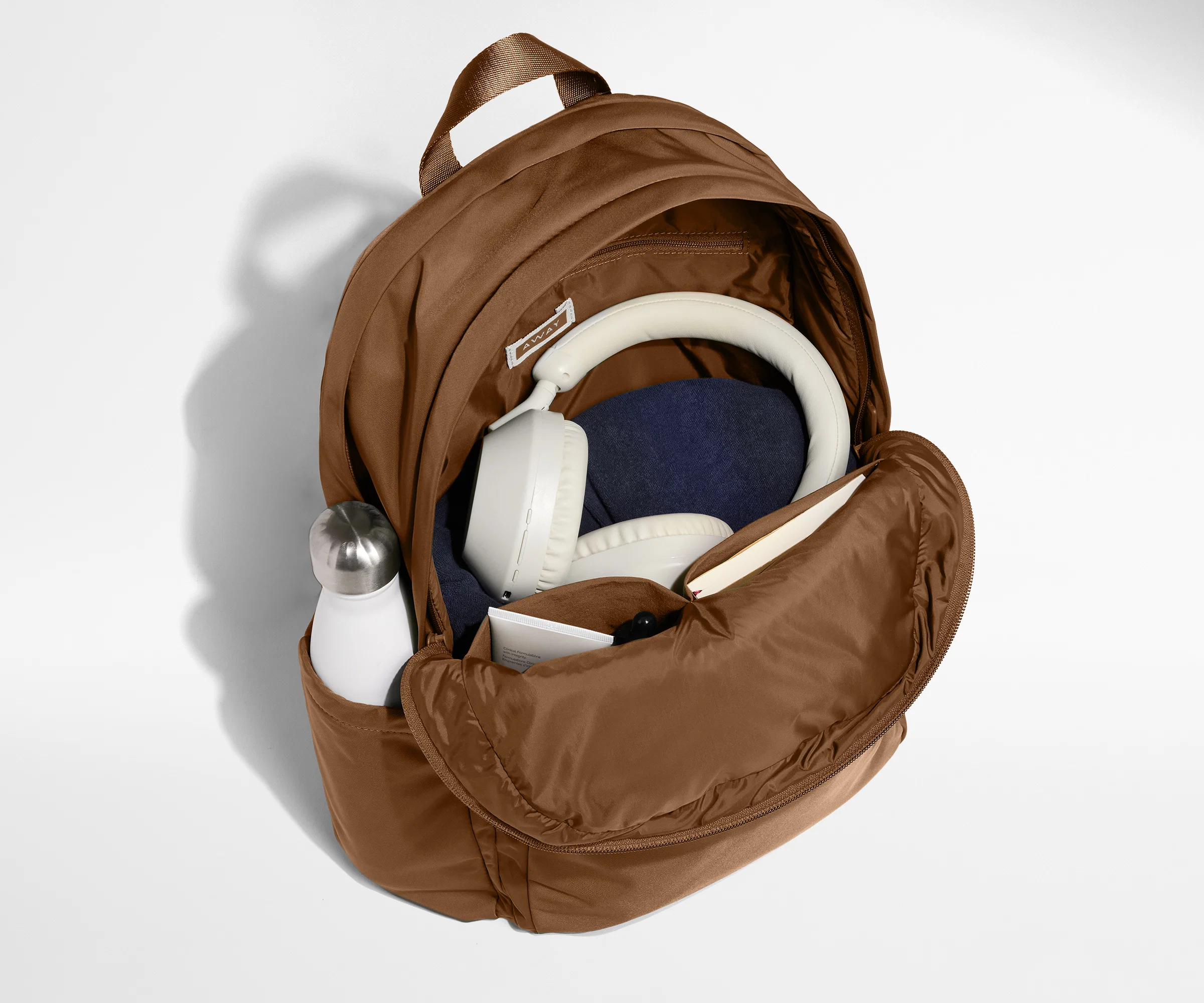 Large Featherlight Backpack in Amaro Brown - Image 5