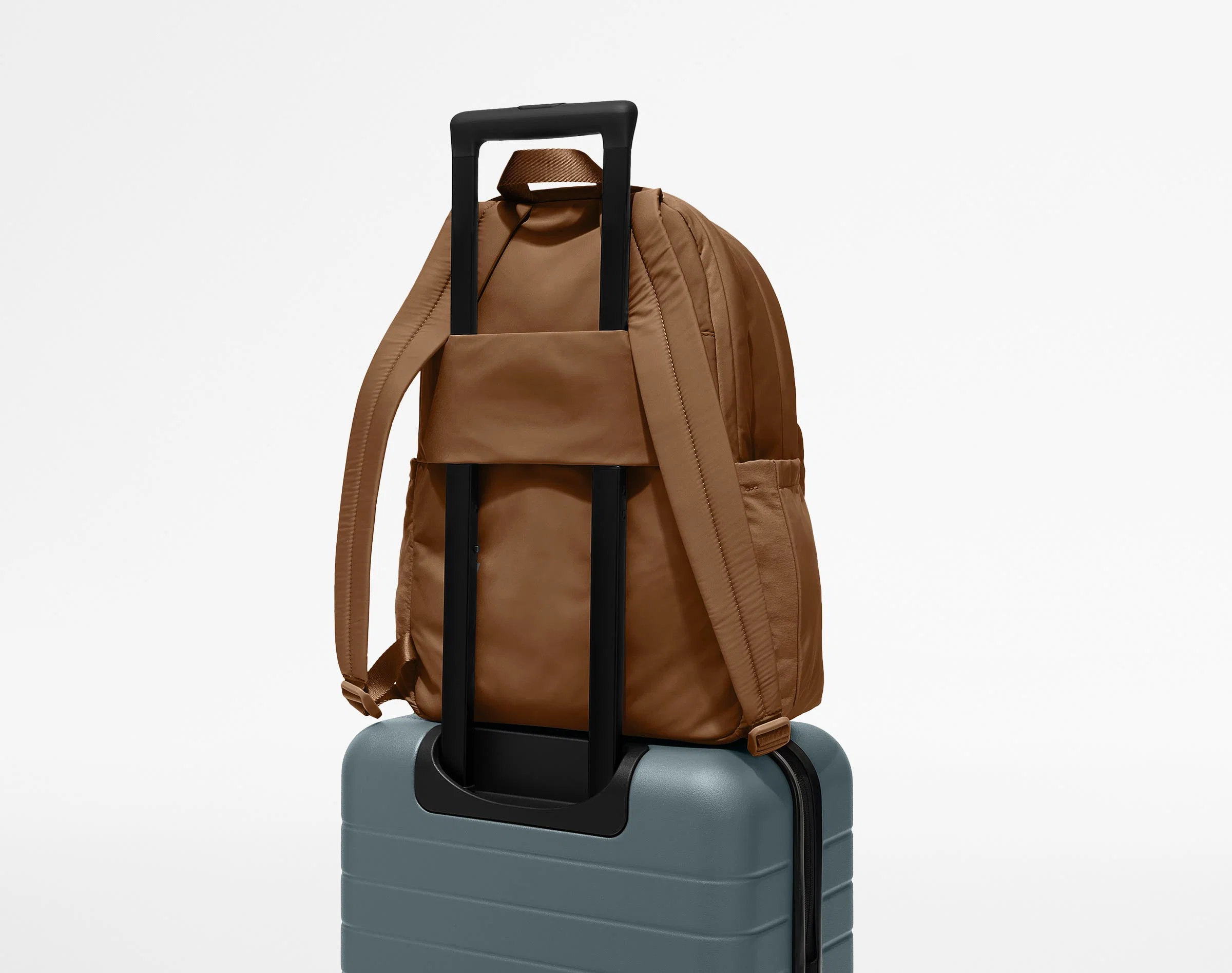 Large Featherlight Backpack in Amaro Brown - Image 8