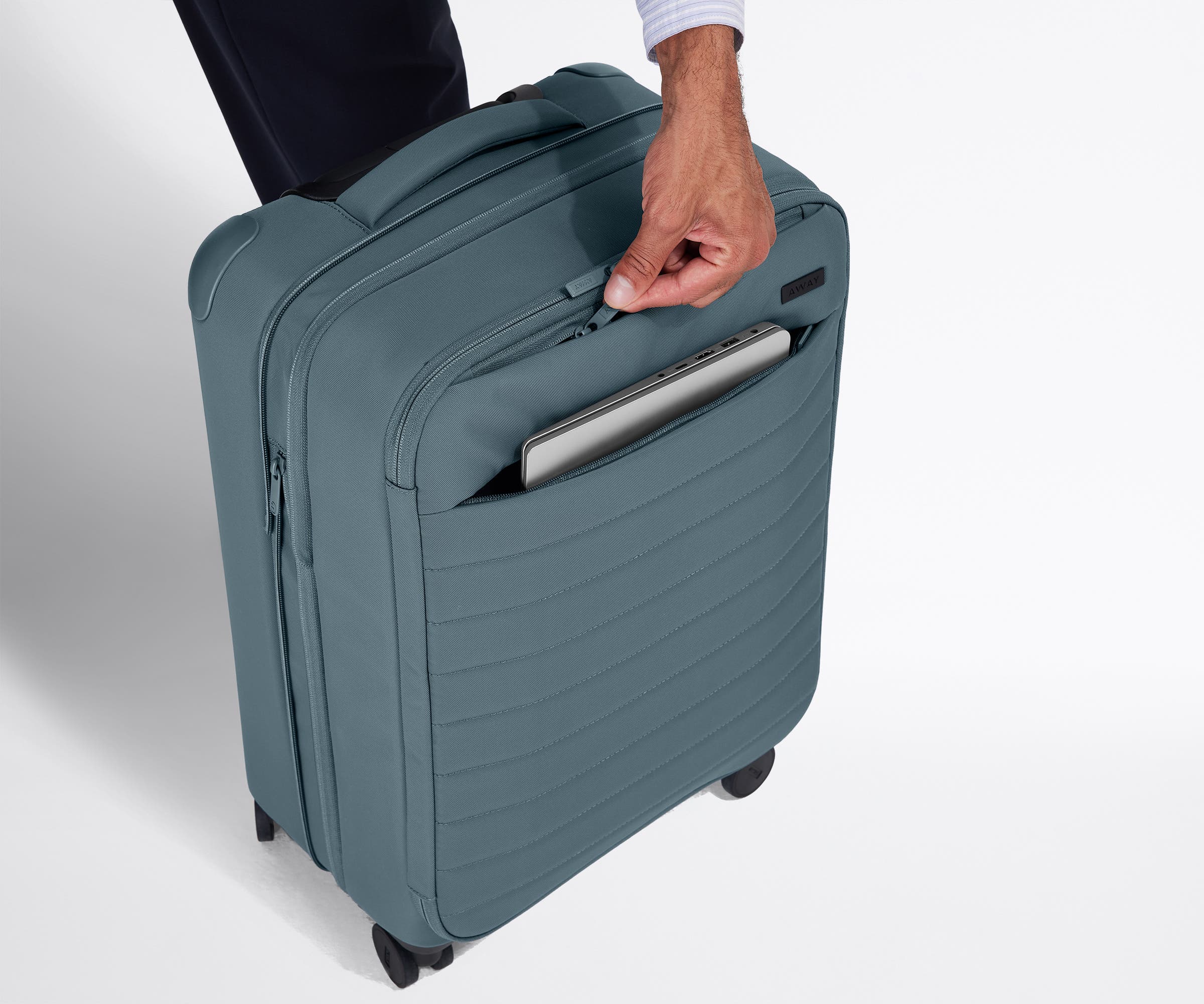 Softside Bigger Carry-On in Coast Blue - Image 6