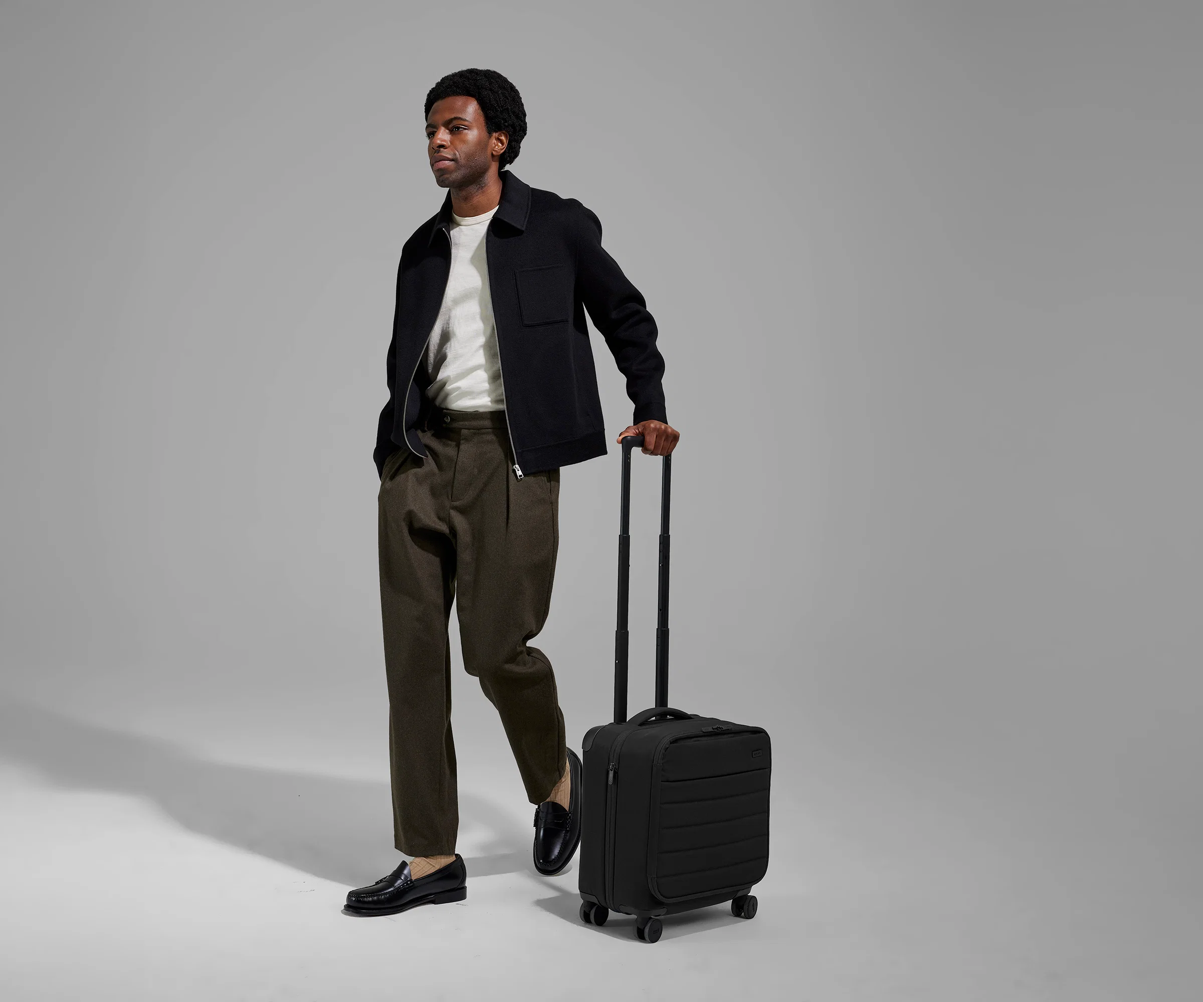 Softside Compact Carry-On in Jet Black - Image 4